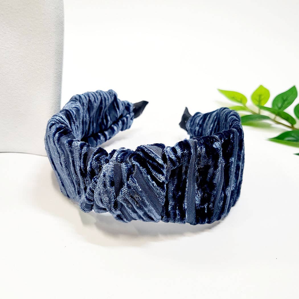 Winter Tone Wrinkled Twist Headband