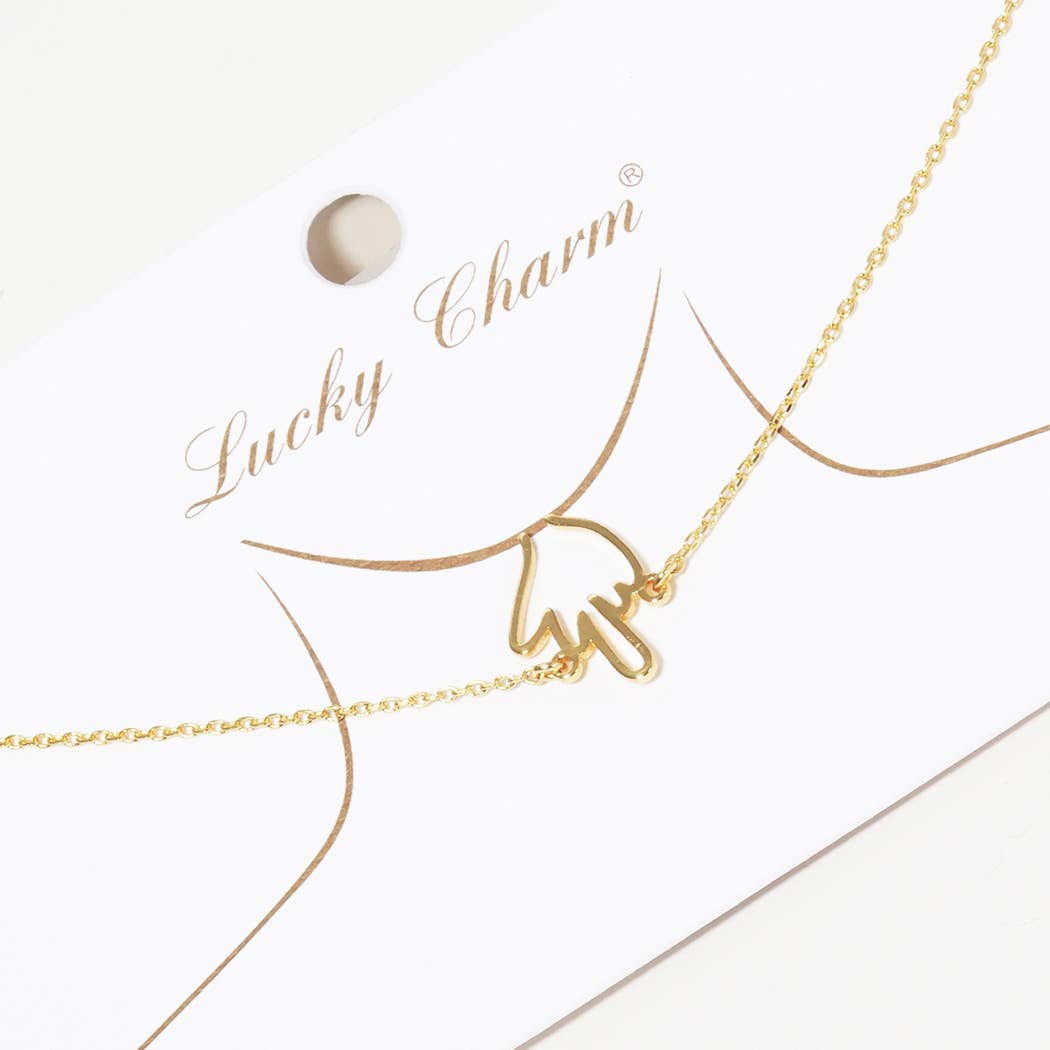 Gold-Dipped Middle Finger Up Necklaces