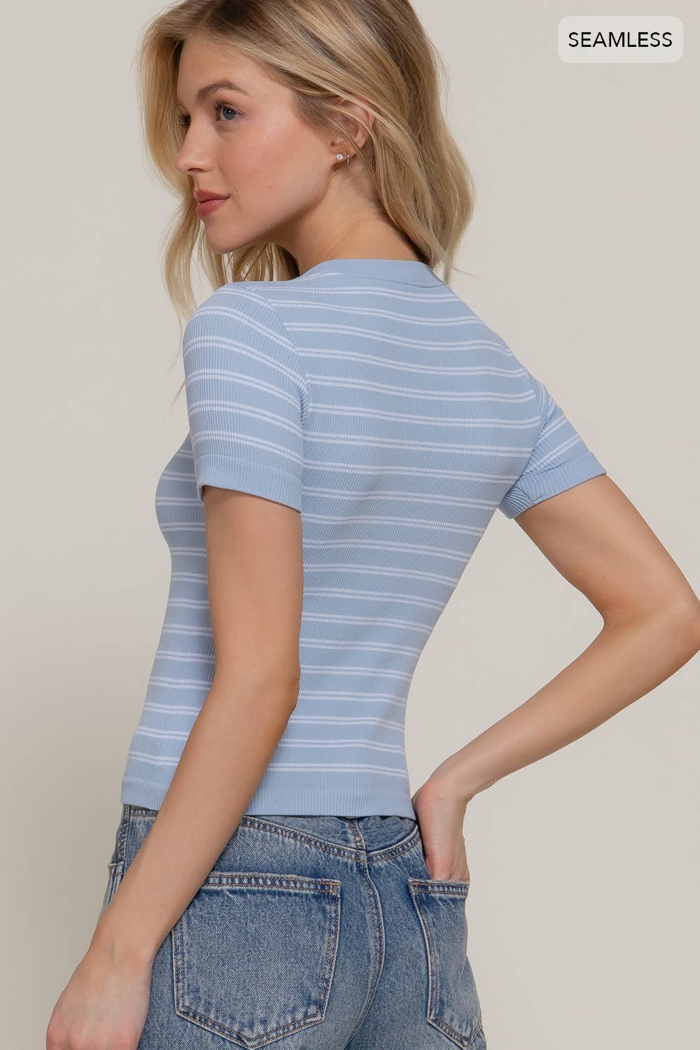 CHUNKY STRIPPED BLOUSE
