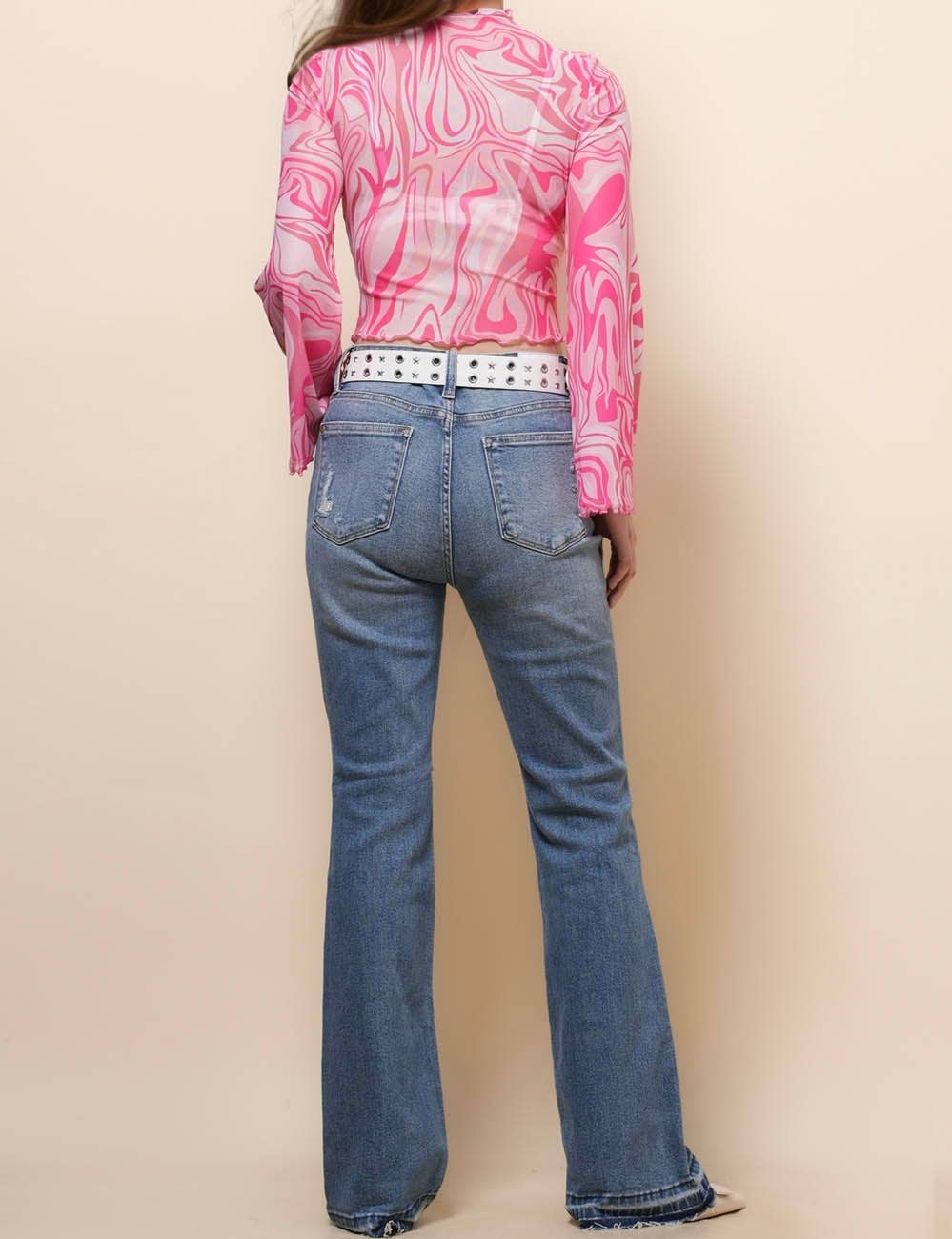 Moonchild Flare Mesh Top