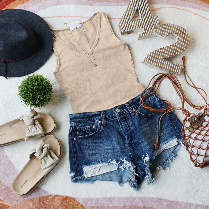 Vintage Washed Cotton Bodysuit