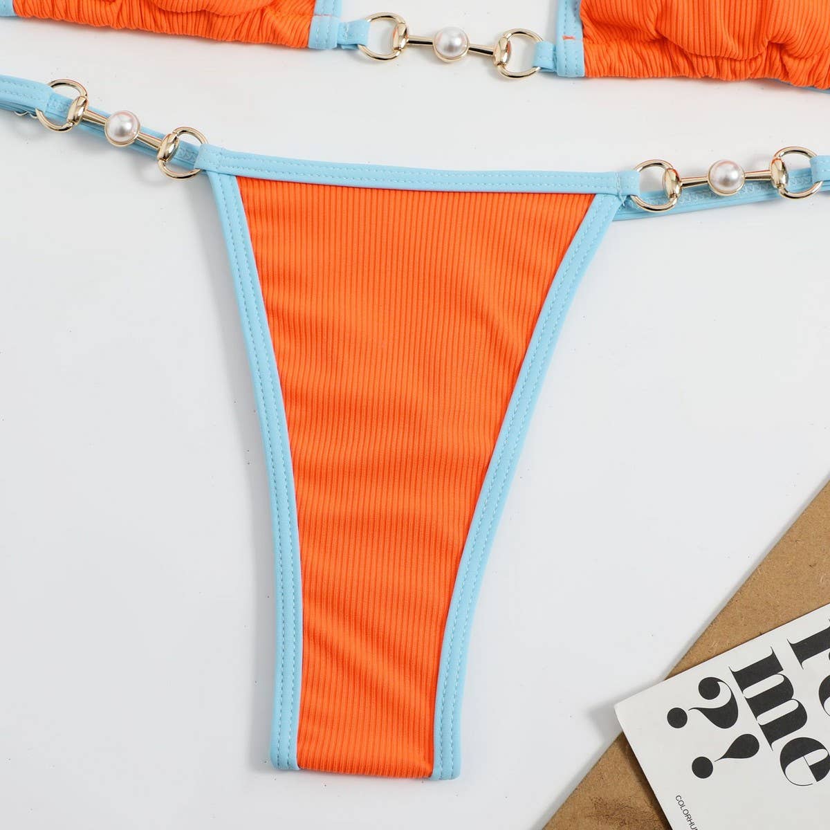 Metallic Bikini Set - Sexy Fluorescent Swimsuit_CWMW0148