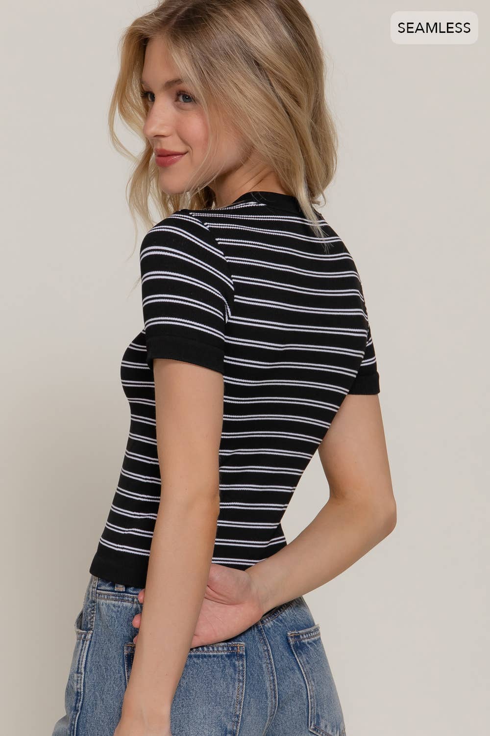 CHUNKY STRIPPED BLOUSE