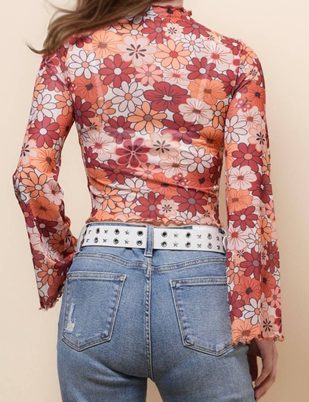 Moonchild Flare Mesh Top