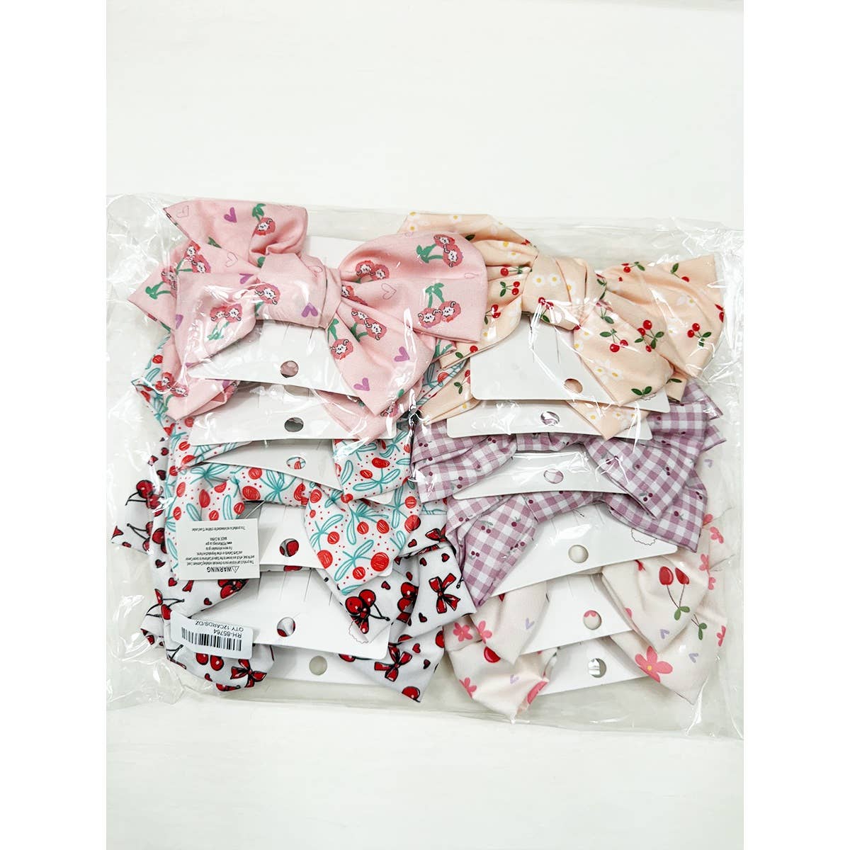 Double Layer Cherry Bow Hair Clips