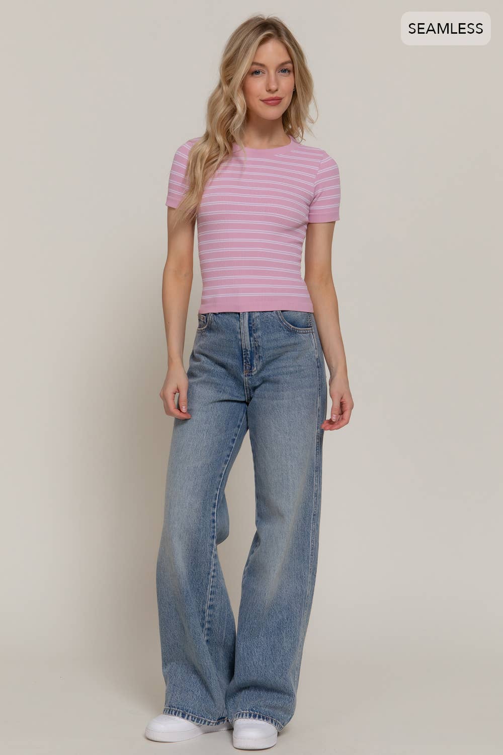 CHUNKY STRIPPED BLOUSE