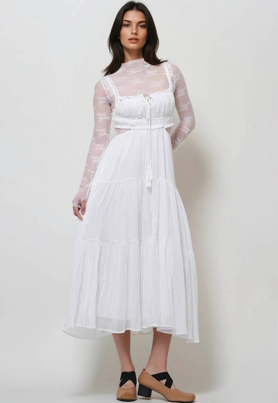 Retro Veil Lace Top