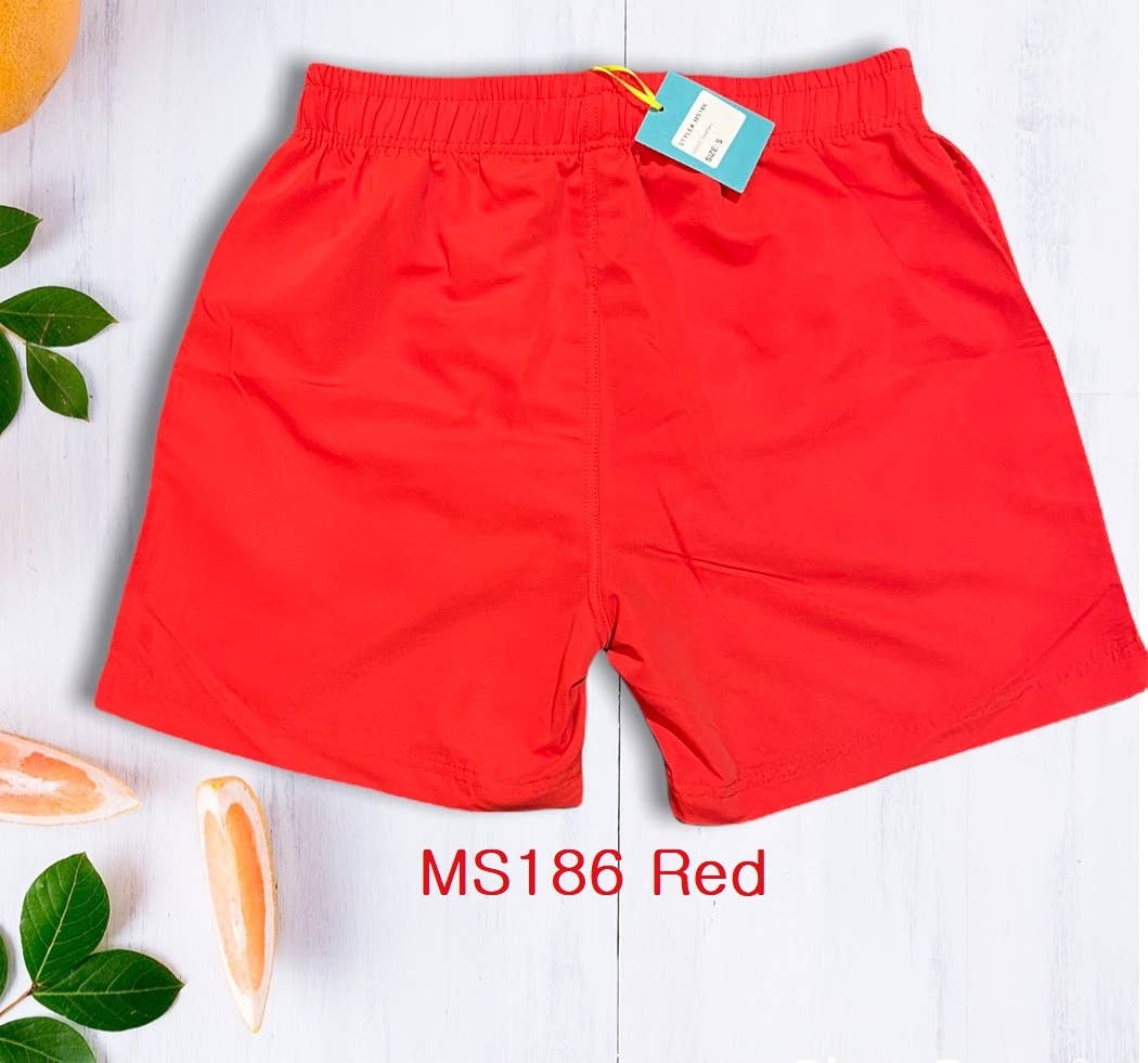 Red Men's Swim Trunk