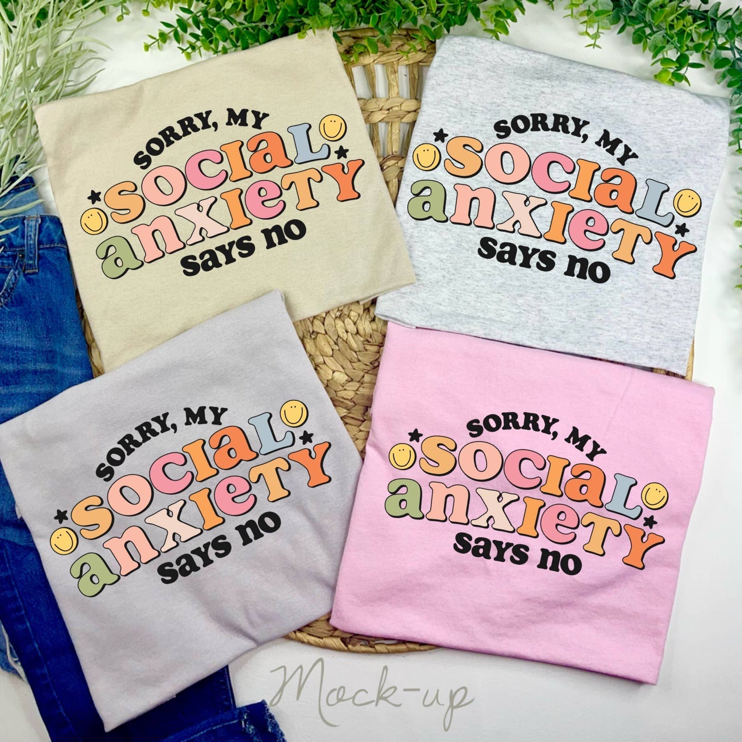 Sorry, My Social Anxiety Says No T-Shirt