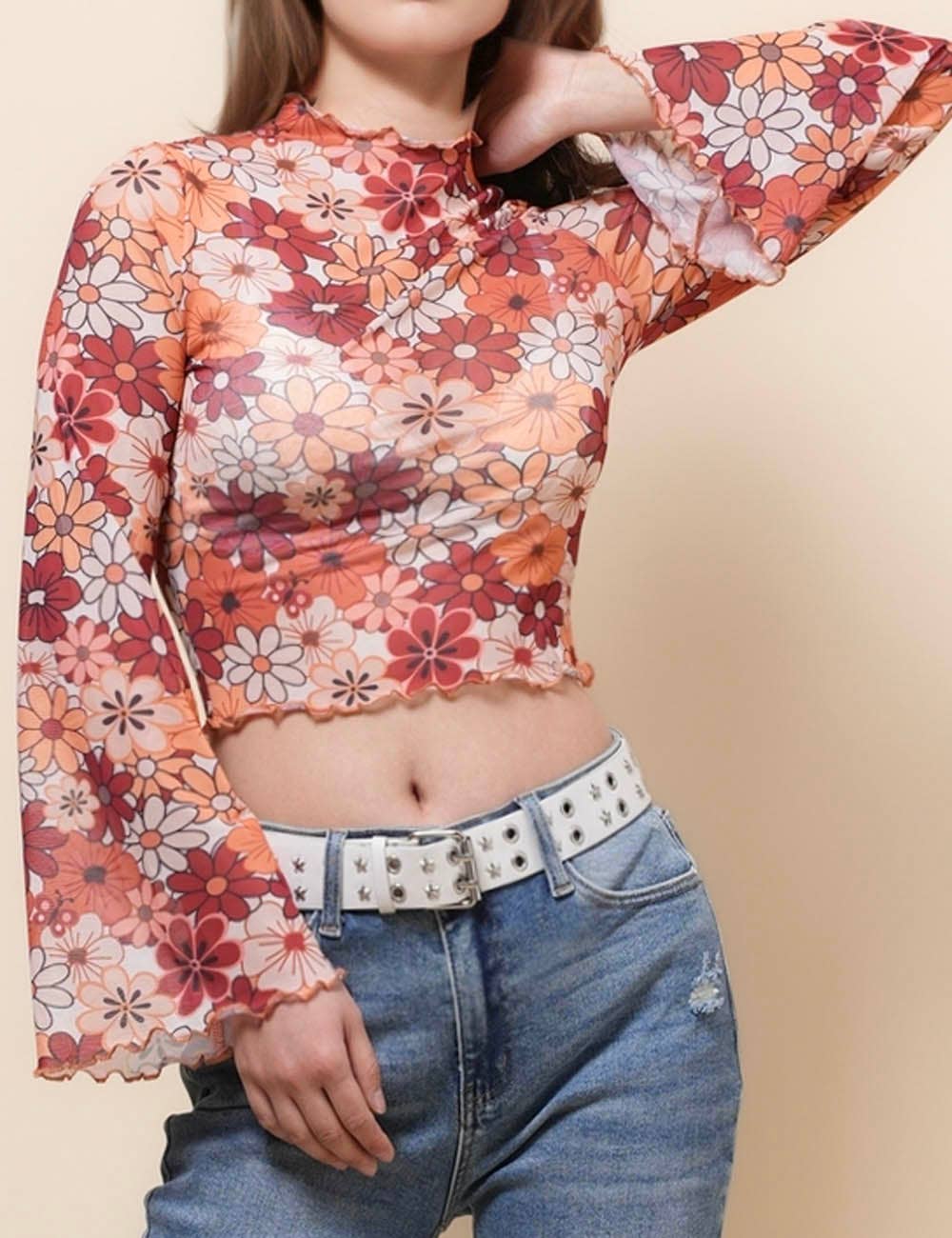Moonchild Flare Mesh Top