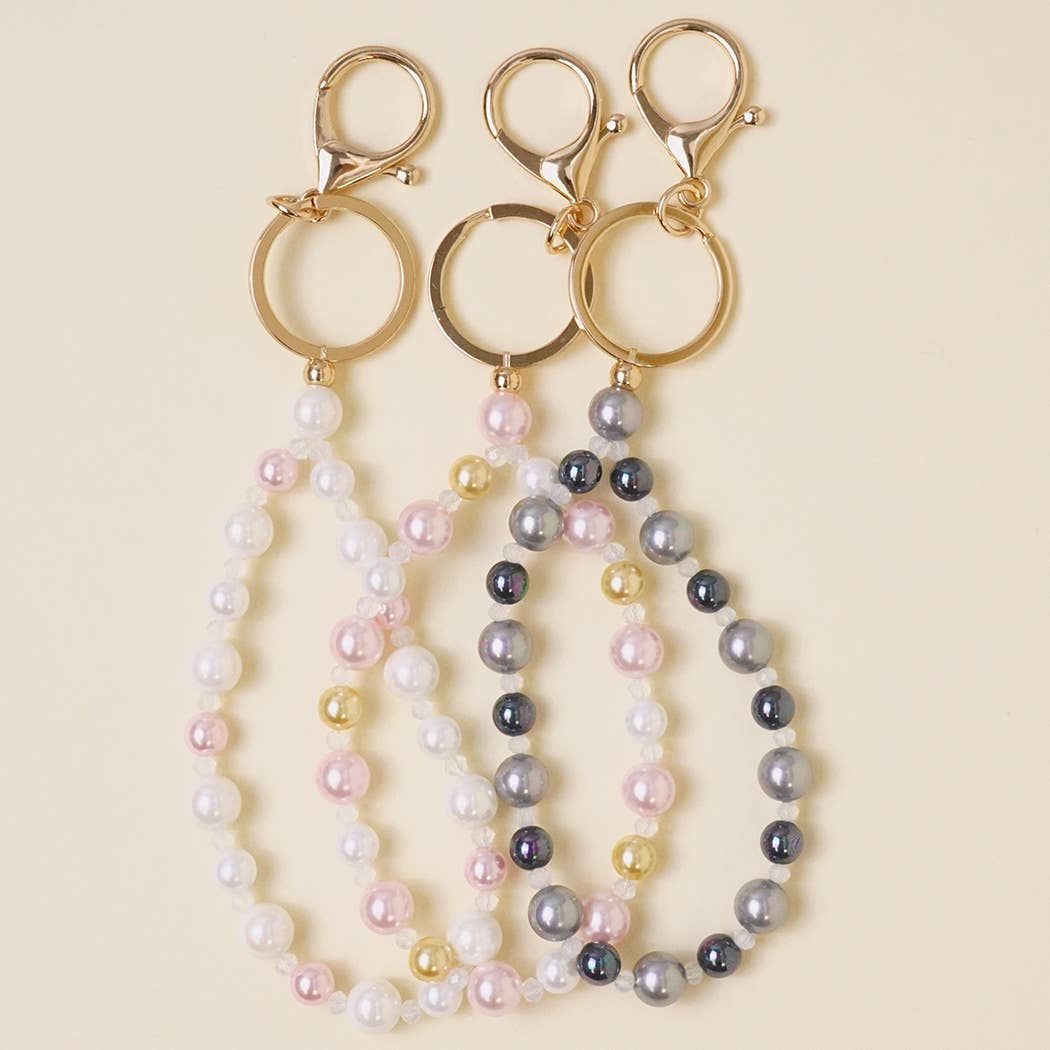Pearl Beaded Keychain