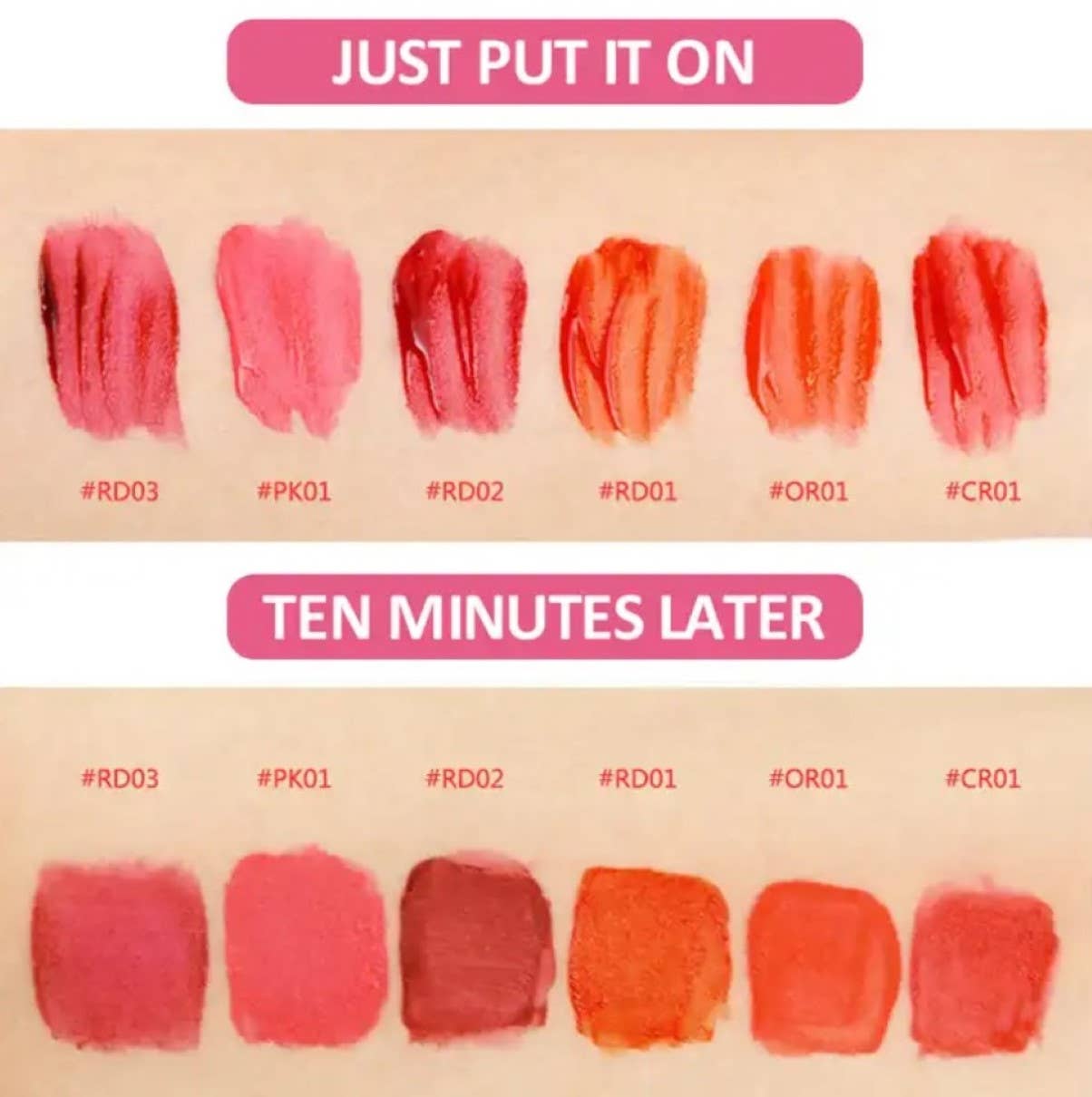 Lip Tint Wine Bottles