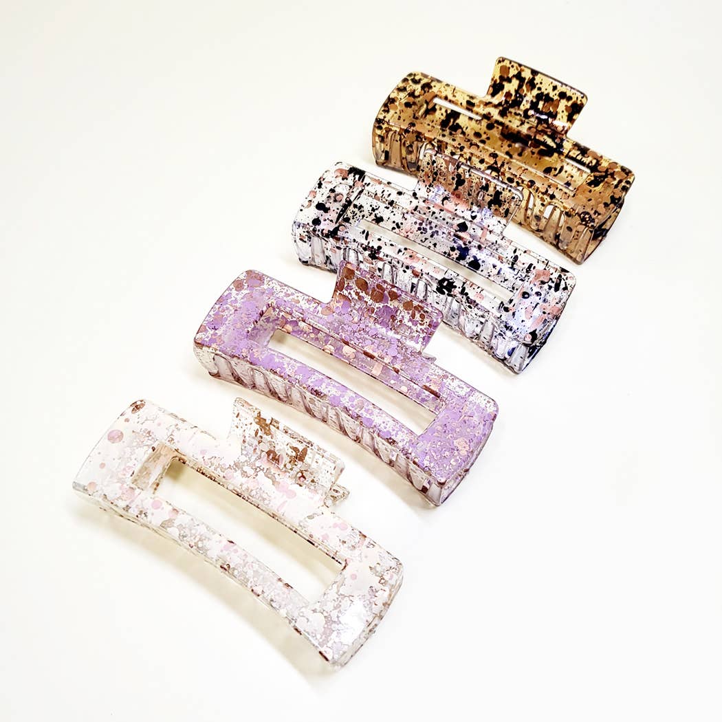 Splatter Dot Hair Claw Clip