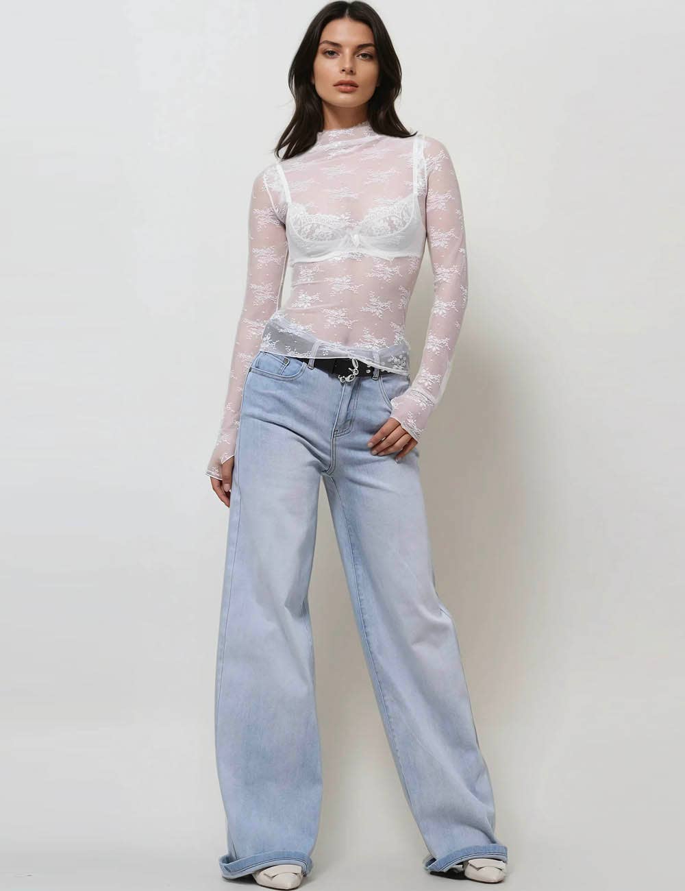 Retro Veil Lace Top