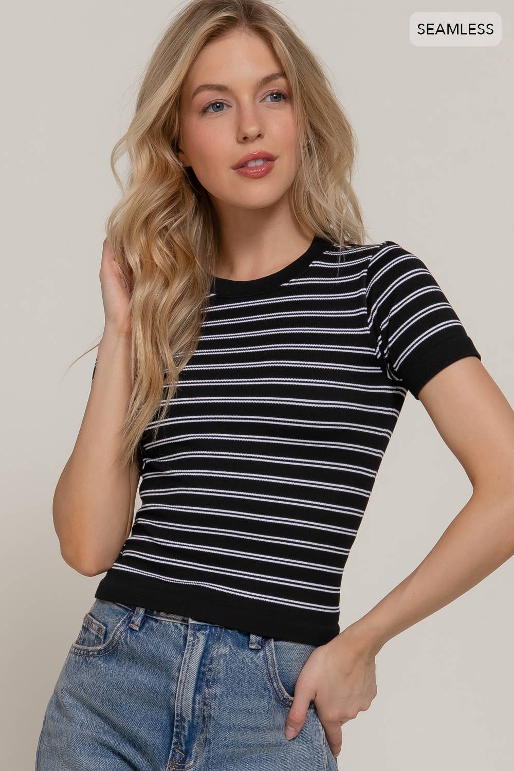 CHUNKY STRIPPED BLOUSE