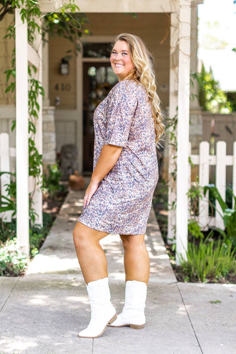Cheetah Tee Shirt Dress