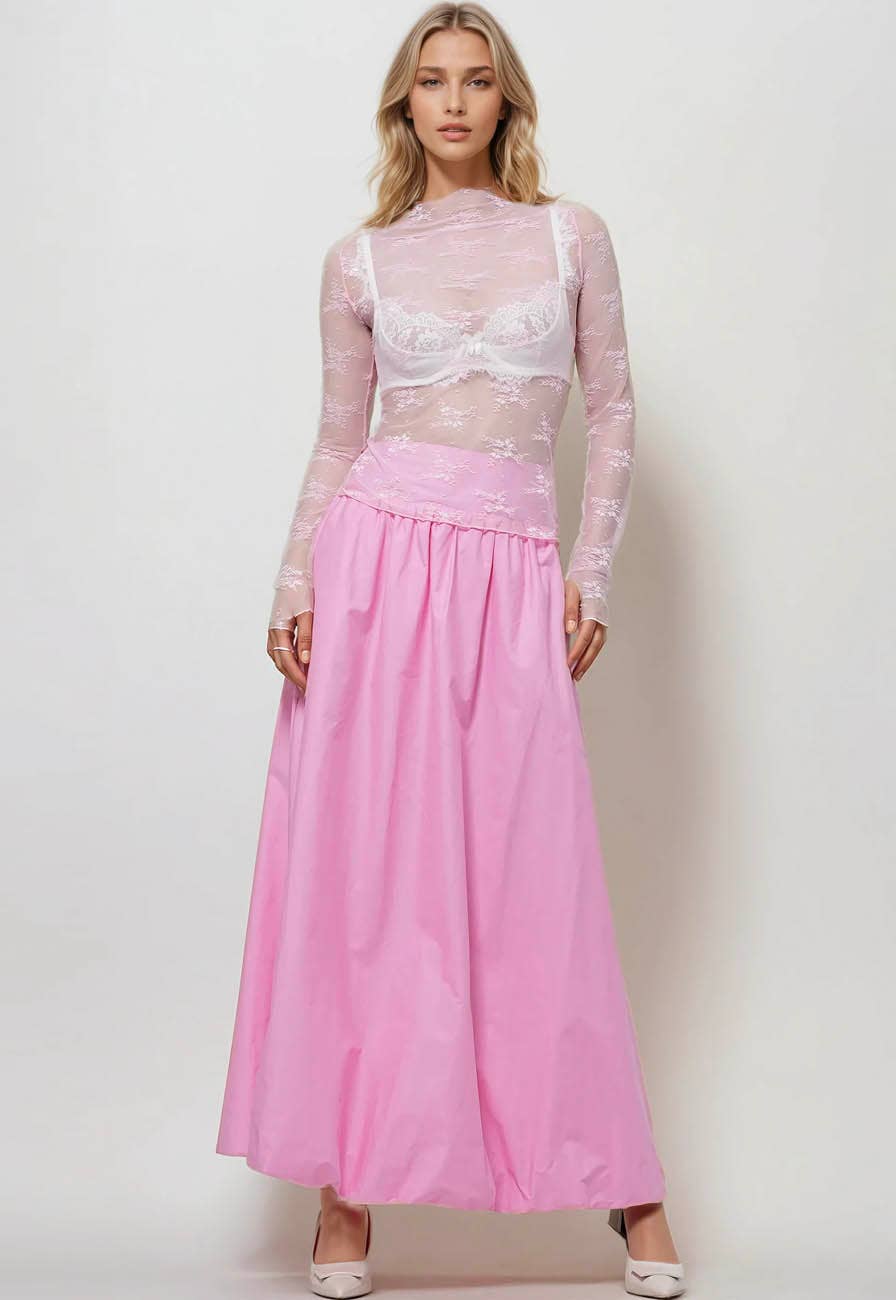 Retro Veil Lace Top