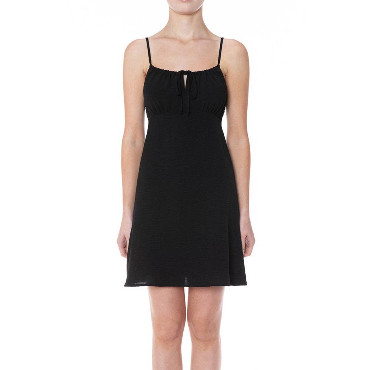 GREEN SQUARE NECK MINI DRESS