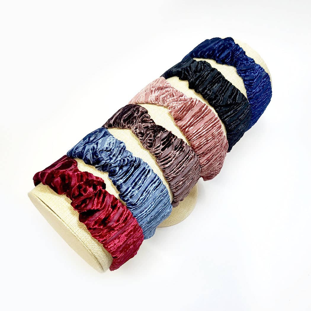 Winter Tone Wrinkled Twist Headband