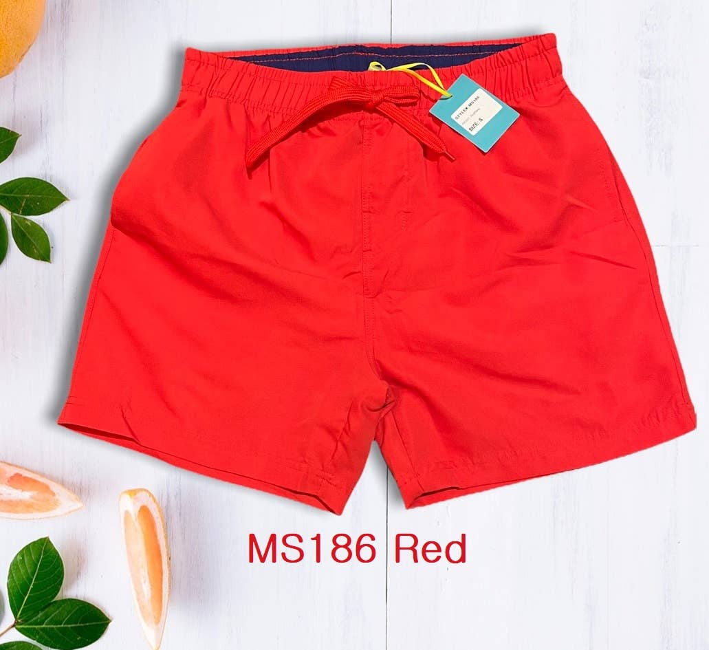 Red Men's Swim Trunk