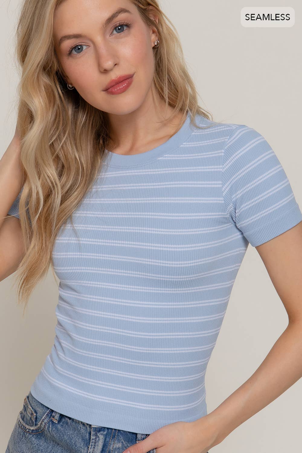 CHUNKY STRIPPED BLOUSE