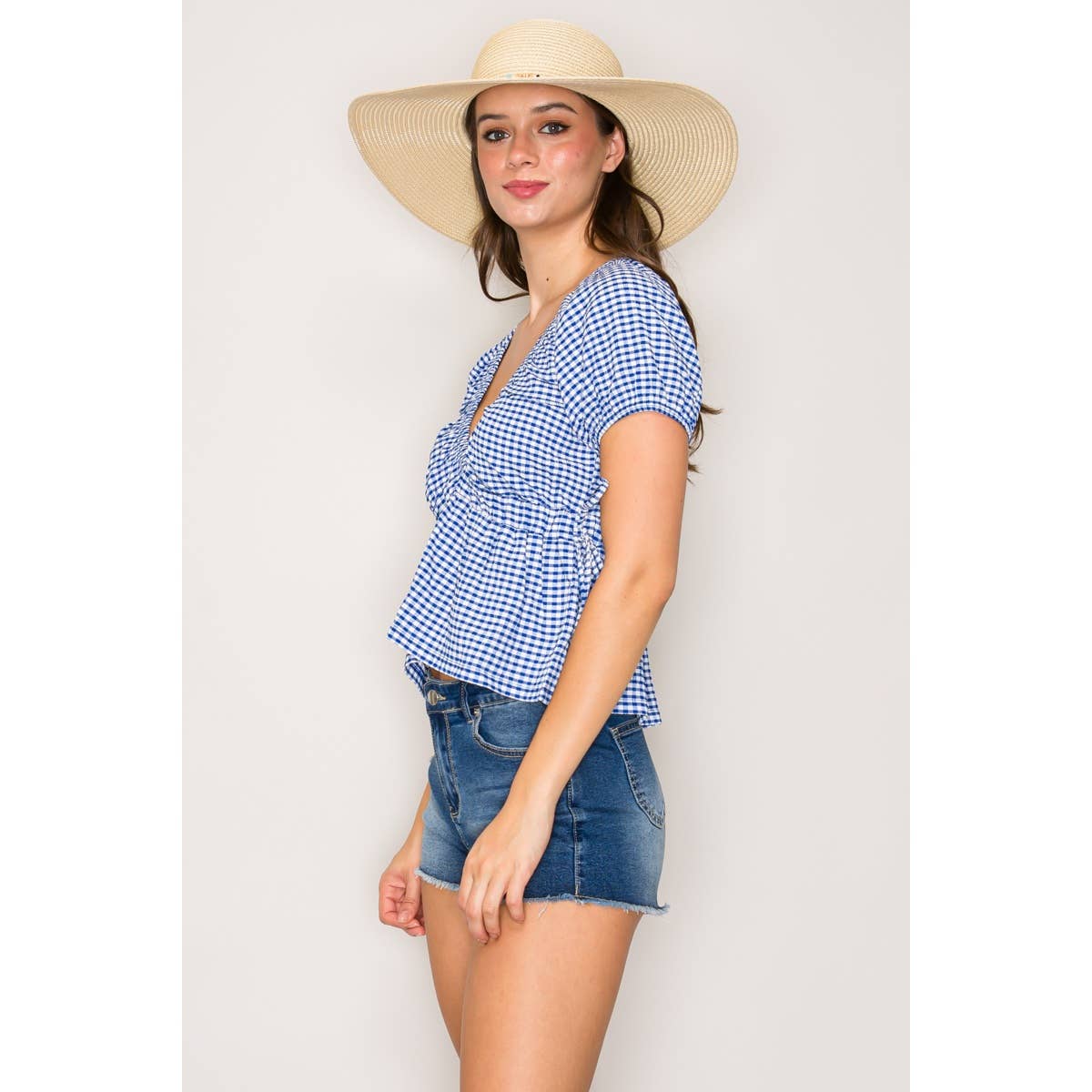 The Babydoll Plaid Top