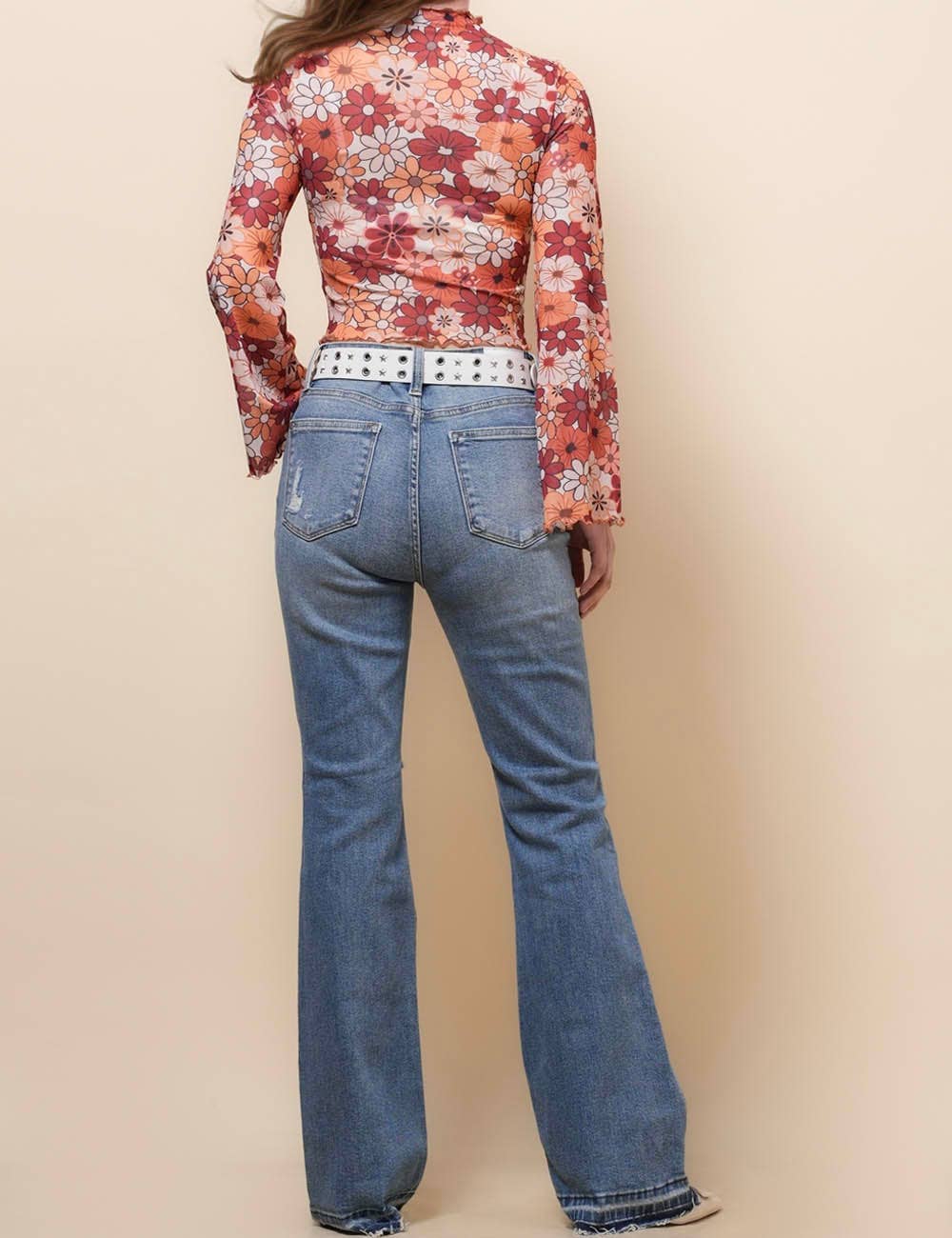 Moonchild Flare Mesh Top