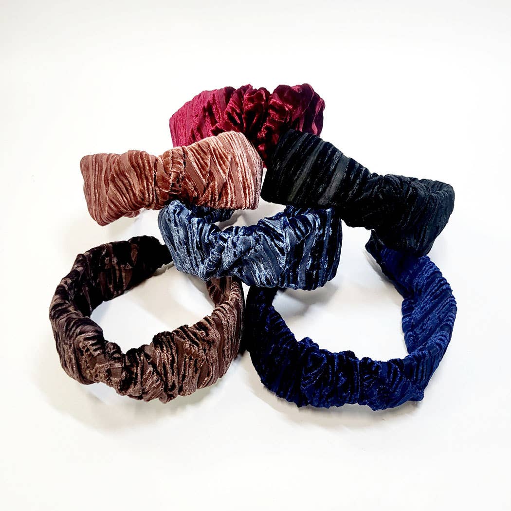 Winter Tone Wrinkled Twist Headband