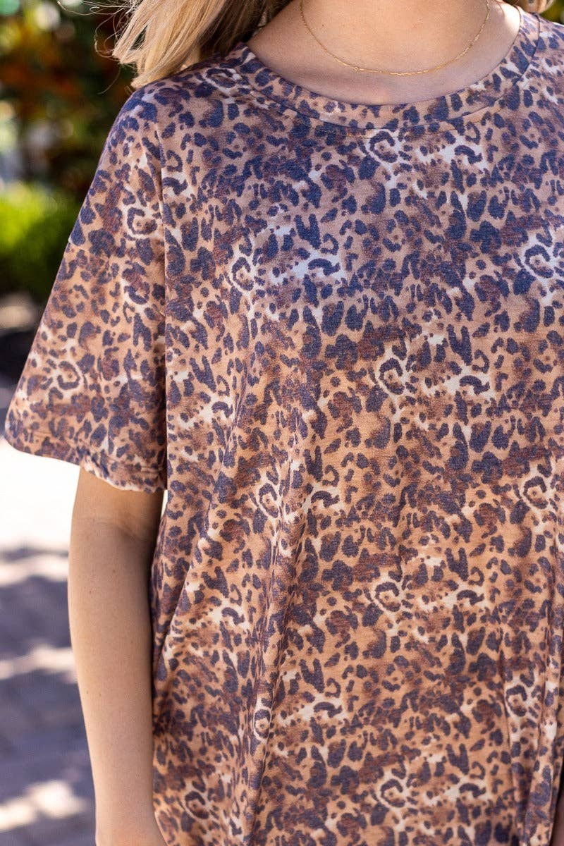 Cheetah Tee Shirt Dress