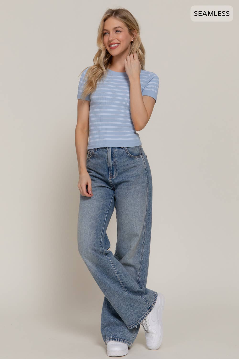 CHUNKY STRIPPED BLOUSE
