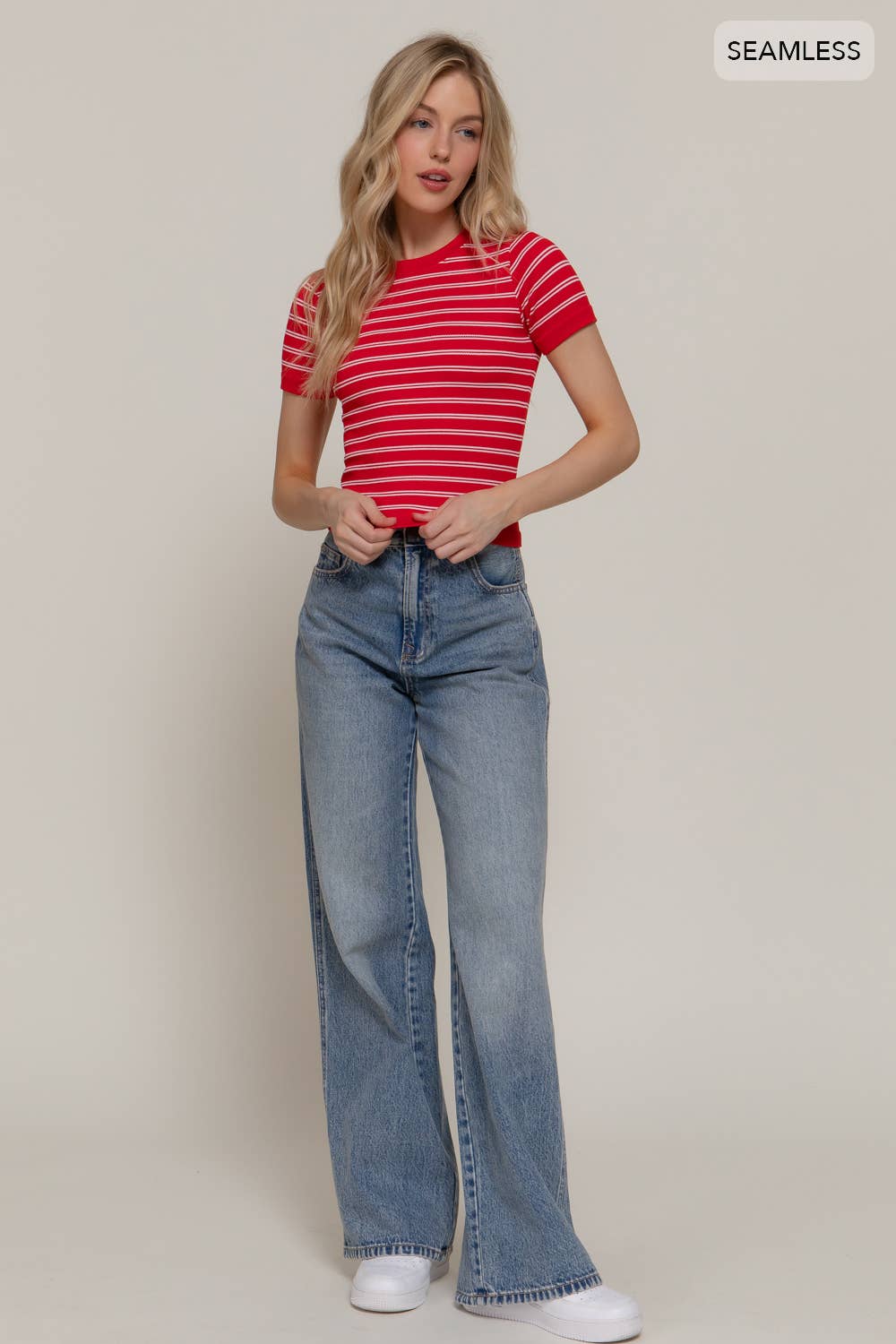 CHUNKY STRIPPED BLOUSE