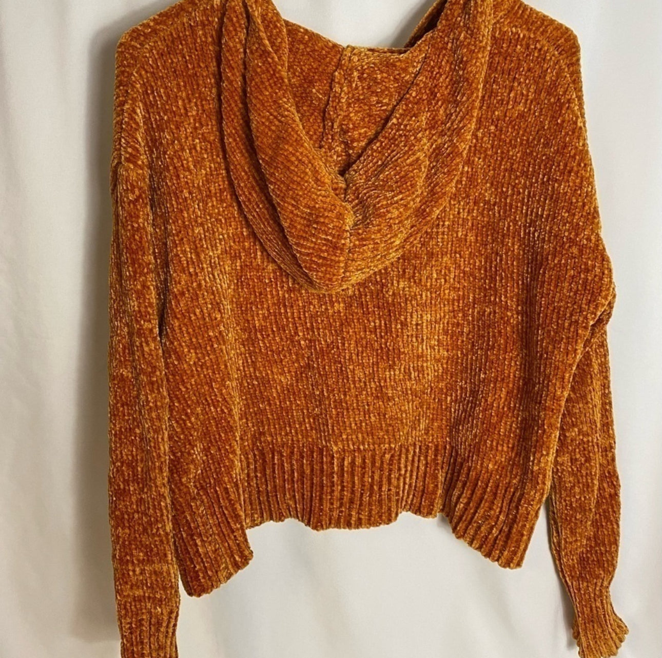 CHARLOTTE RUSSE BURNT ORANGE HOODIE MEDIUM
