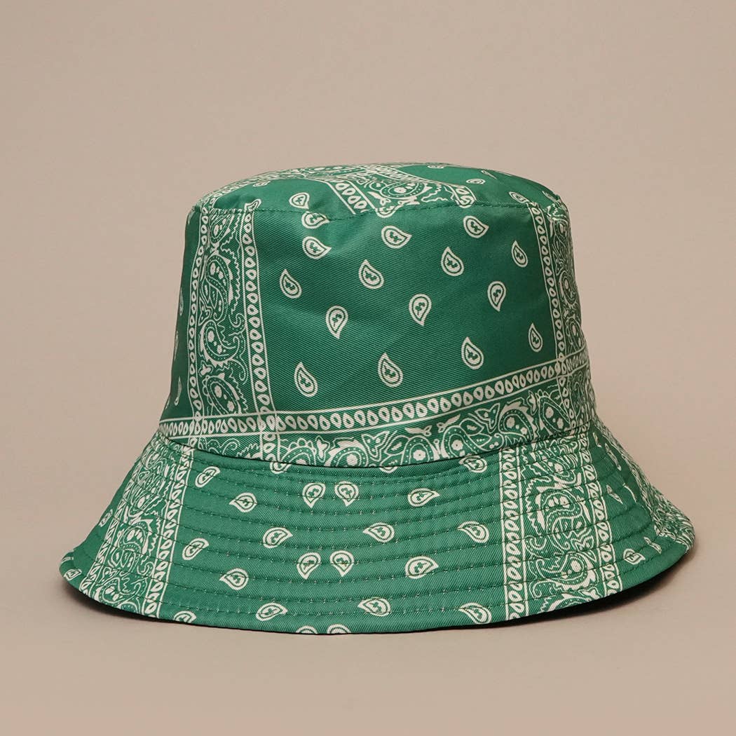Paisley Cashew Print Double-Sided Reversible Hat