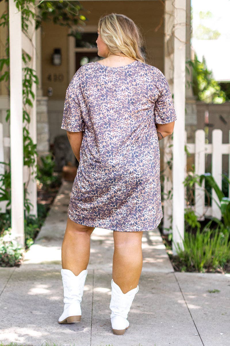 Cheetah Tee Shirt Dress