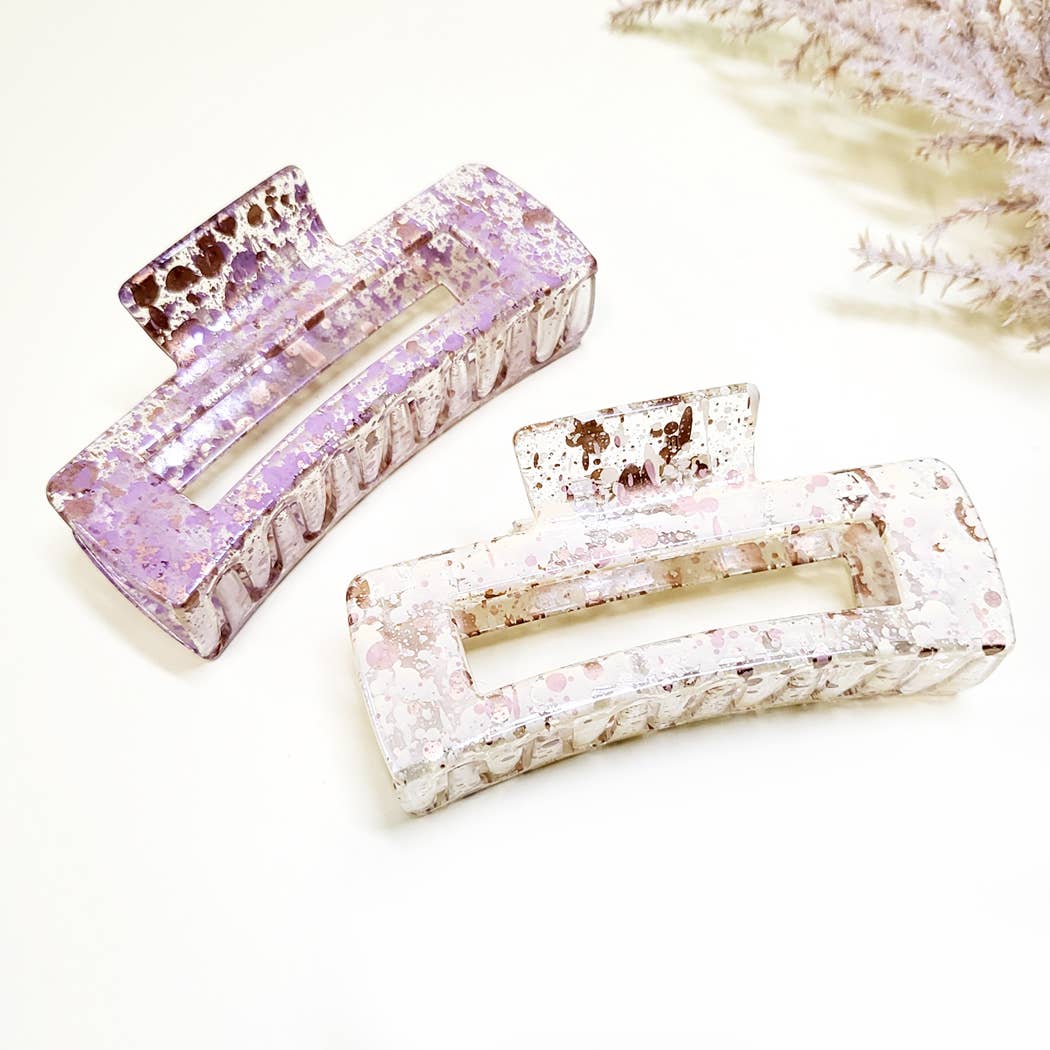 Splatter Dot Hair Claw Clip