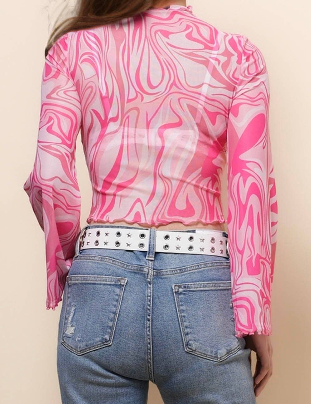 Moonchild Flare Mesh Top