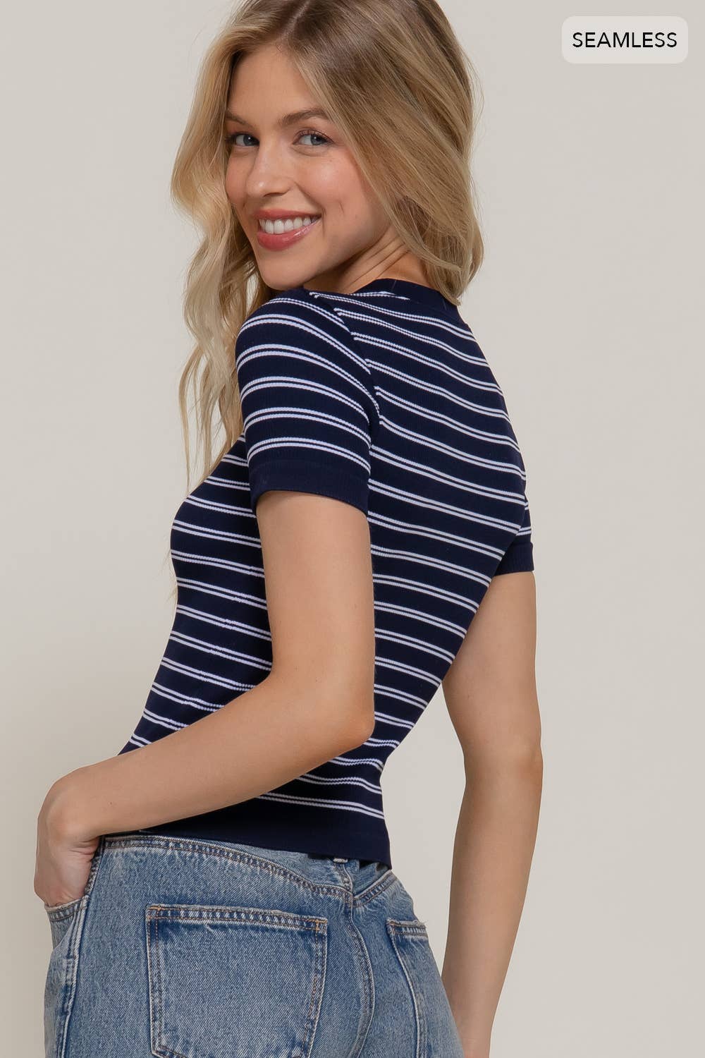 CHUNKY STRIPPED BLOUSE