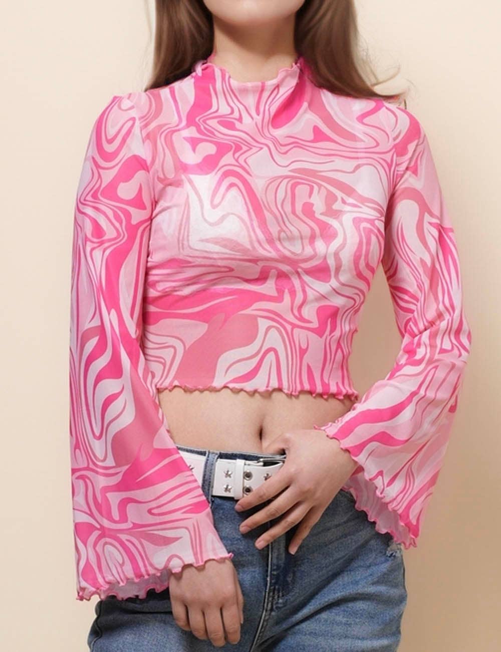 Moonchild Flare Mesh Top
