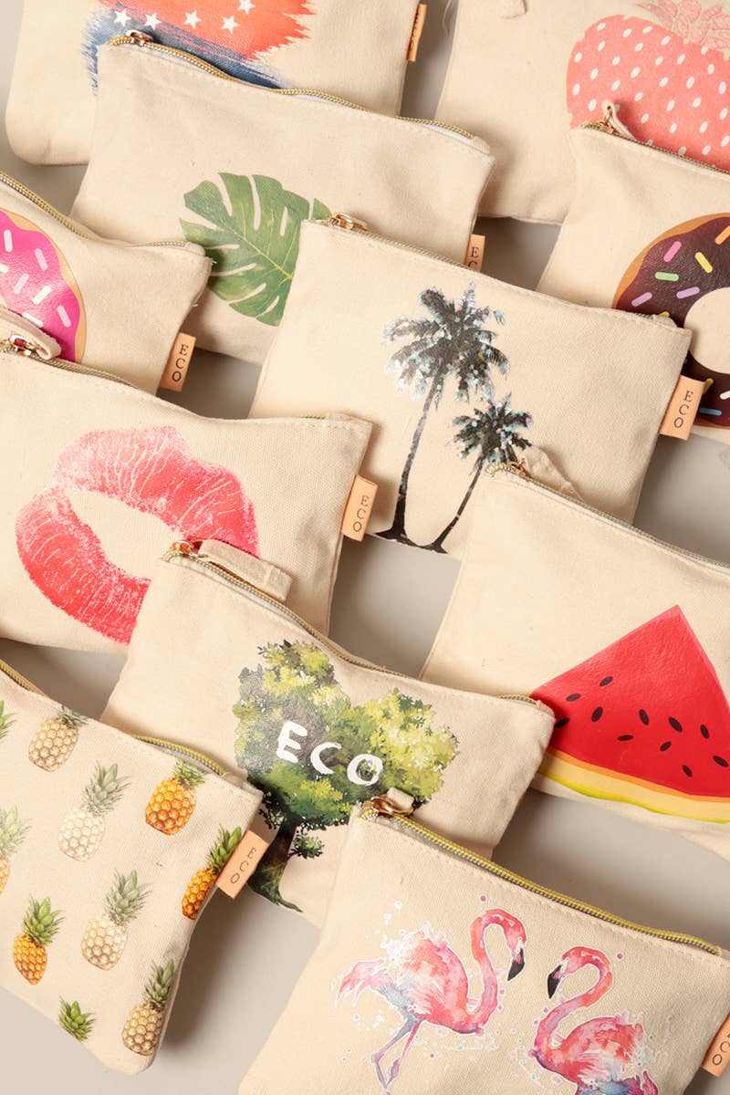 Summer Themed Make Up Pouches