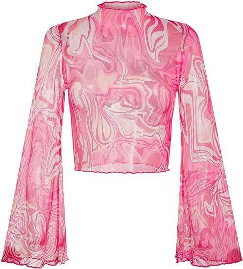 Moonchild Flare Mesh Top