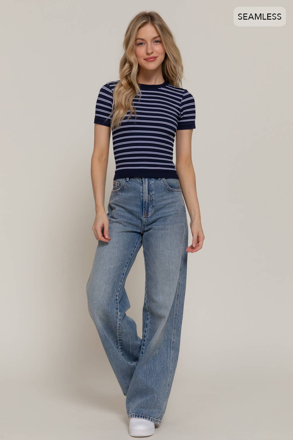 CHUNKY STRIPPED BLOUSE