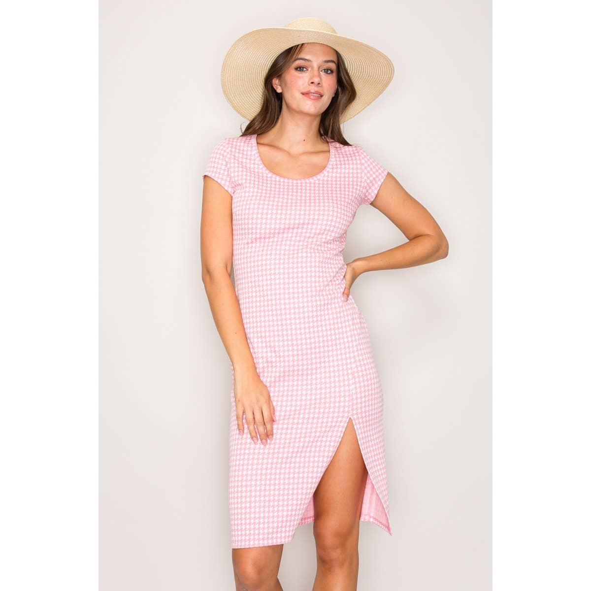 Wine & Dine Me Front Slit Dress