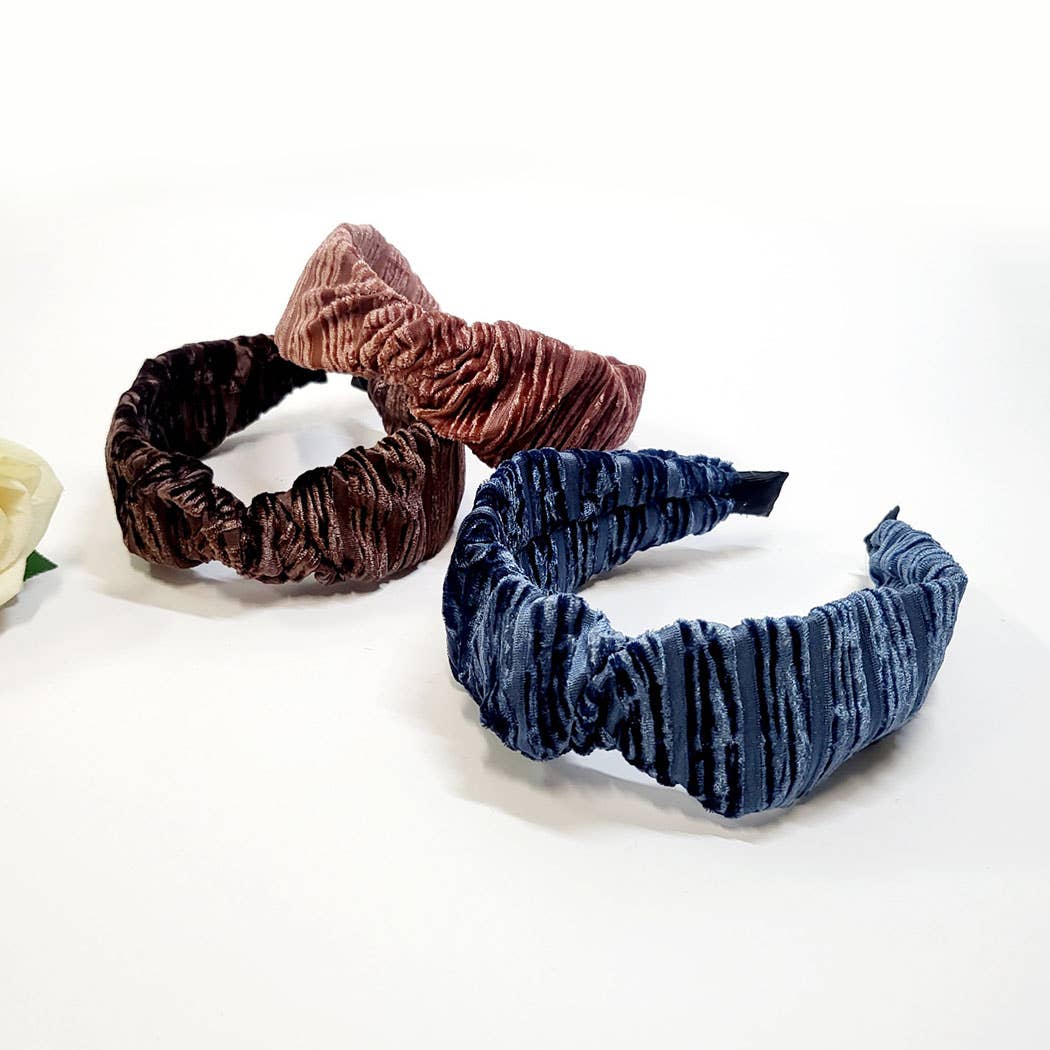 Winter Tone Wrinkled Twist Headband