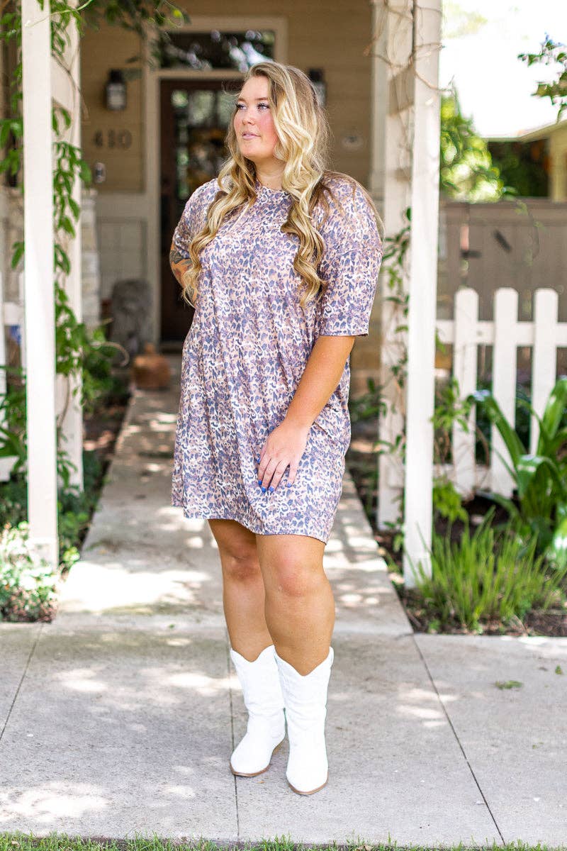 Cheetah Tee Shirt Dress