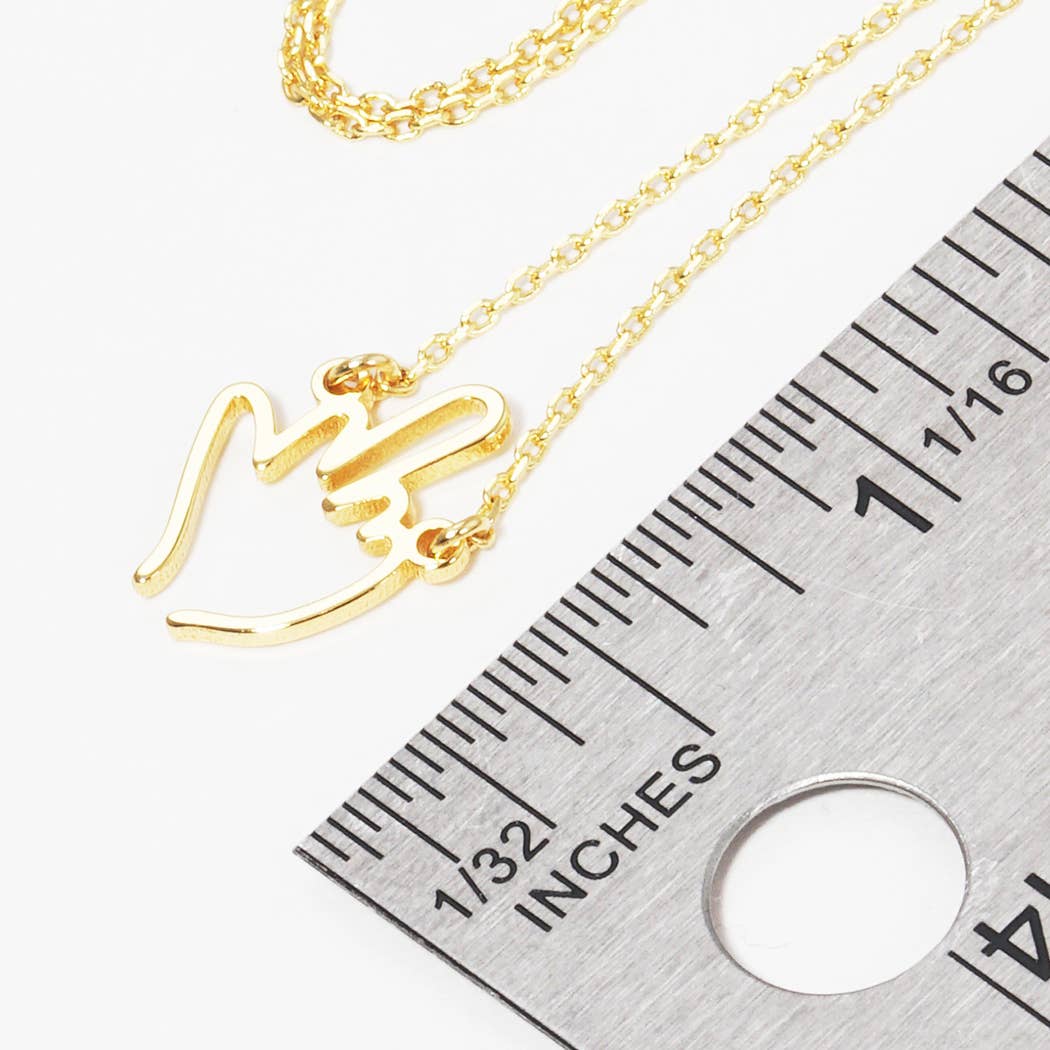 Gold-Dipped Middle Finger Up Necklaces