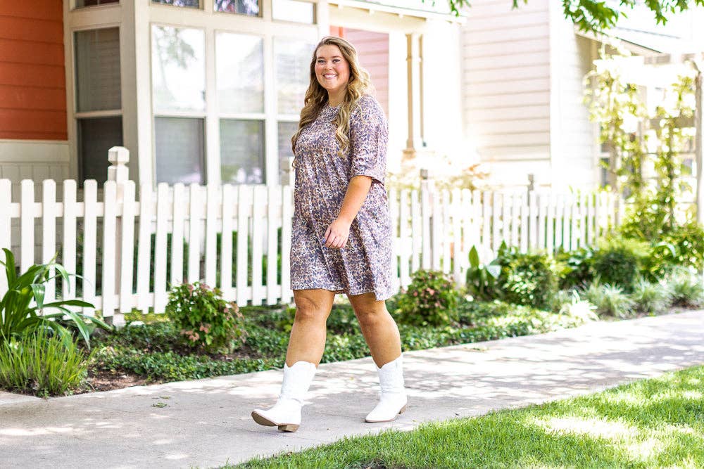 Cheetah Tee Shirt Dress