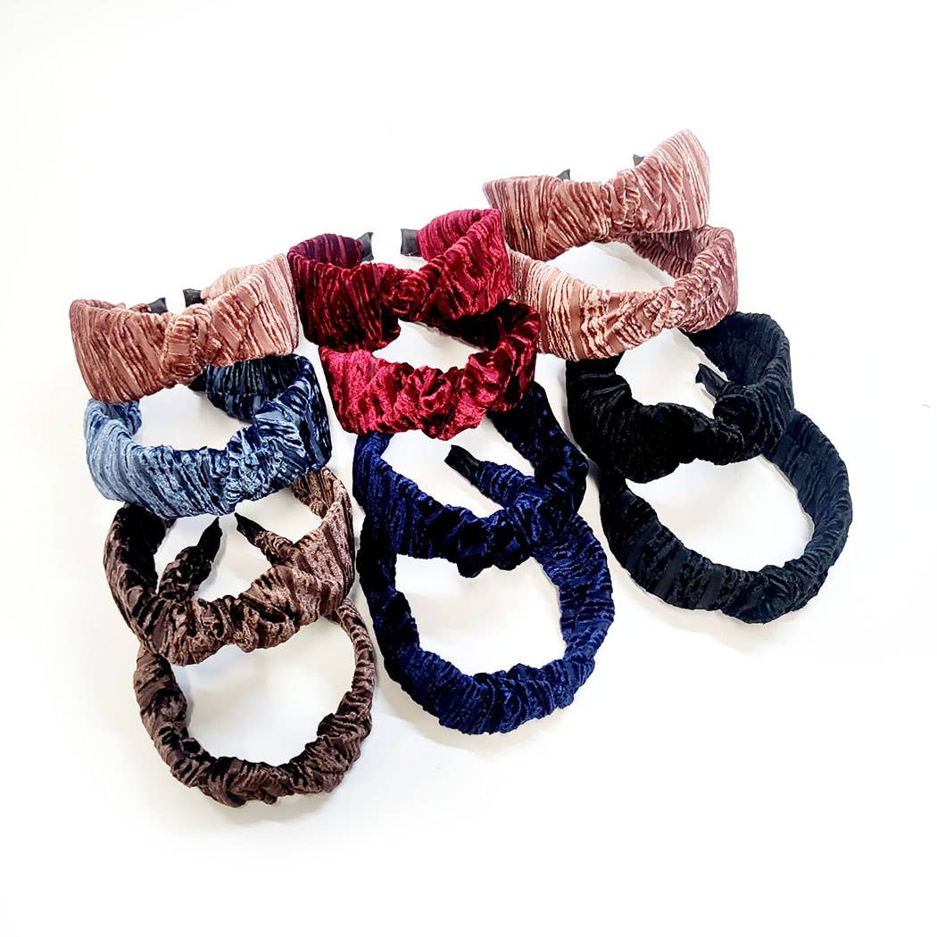 Winter Tone Wrinkled Twist Headband