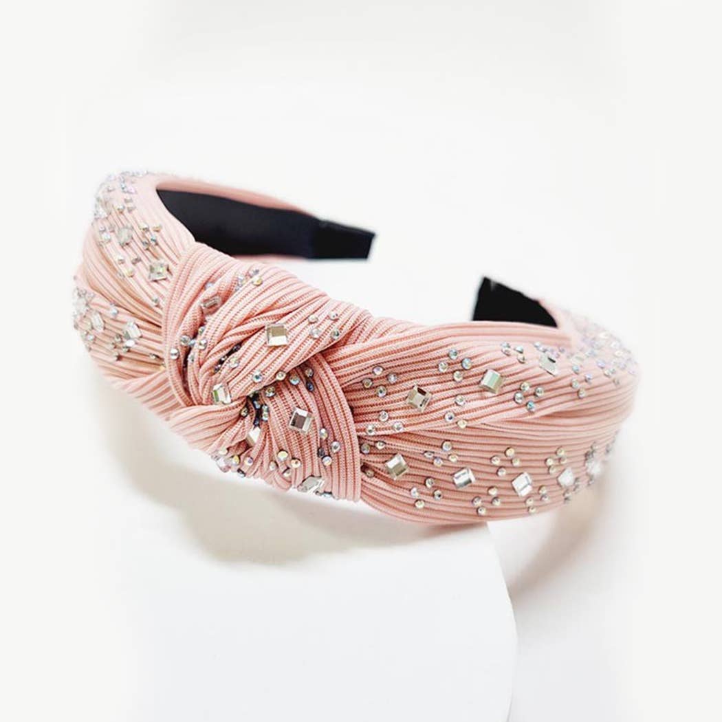 Center Knotted Crystal Headband