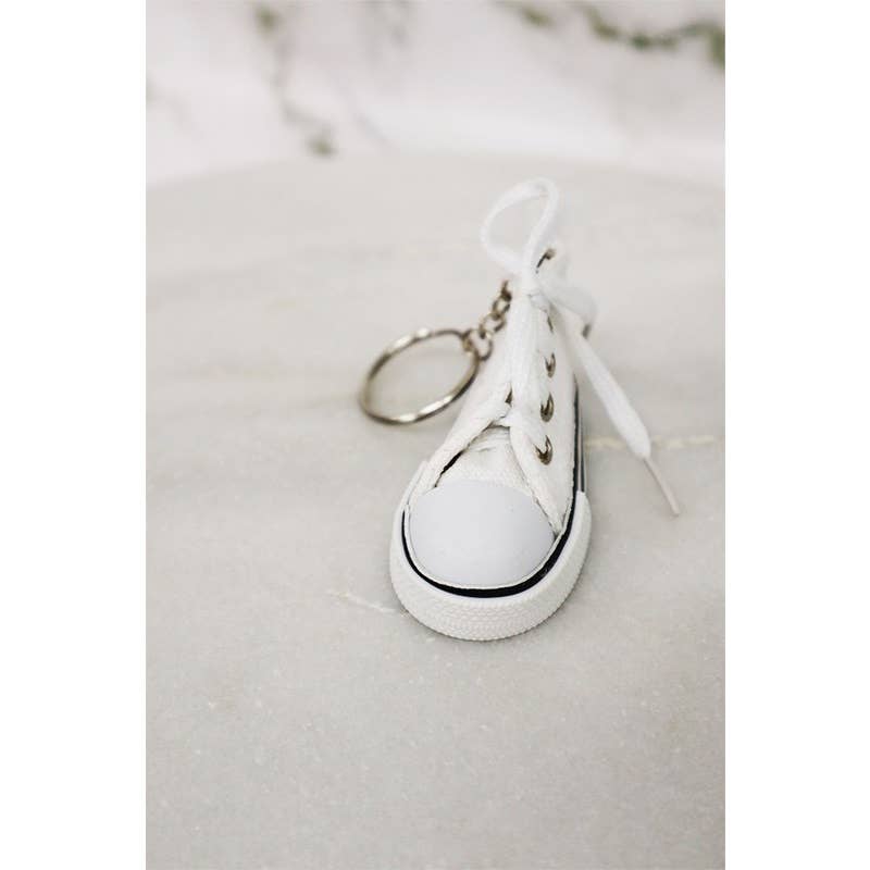 Canvas Rubber Sole Sneakers Novelty Key Chain