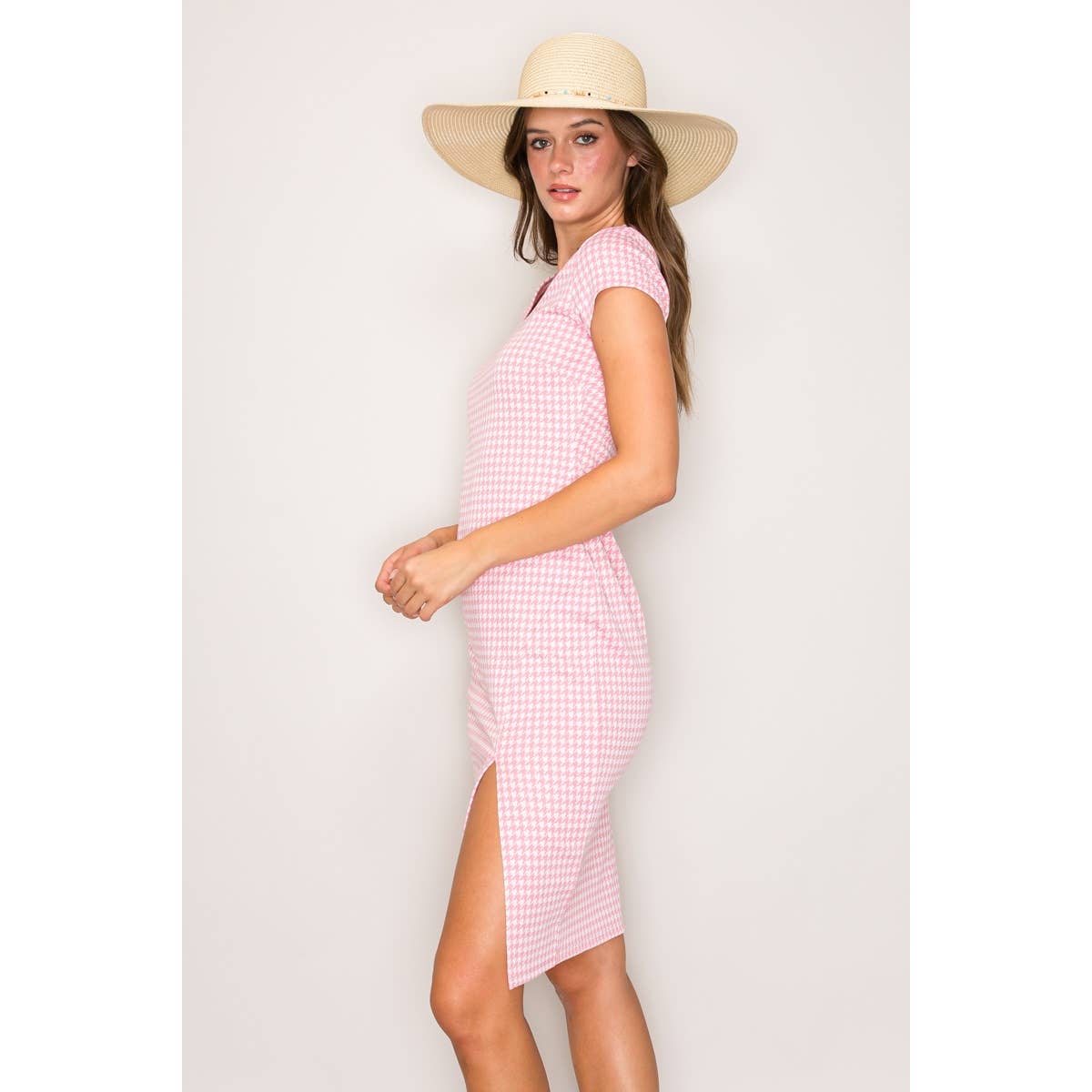 Wine & Dine Me Front Slit Dress